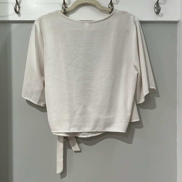 Xhilaration Wrap Tie Blouse - Picture 4 of 6